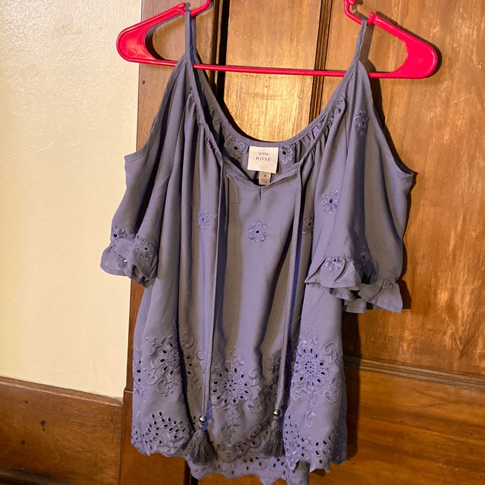Gray blouse